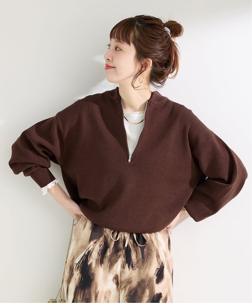 手洗い可 / 吸湿発熱 / ソリストヒートハーフZIP