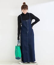 ウォッシャブル / DU JOUR / デュ ジュール SQUARE JEAN PINAFORE