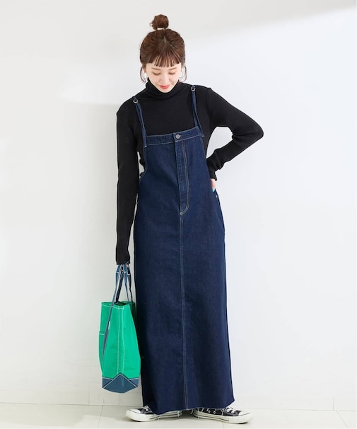 ウォッシャブル / DU JOUR / デュ ジュール SQUARE JEAN PINAFORE