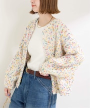 《追加10》手洗い可 / ポコポコヤーンミックス2WAYカーディガン