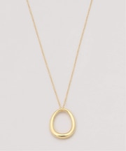 オーバルペンダントロングネックレス