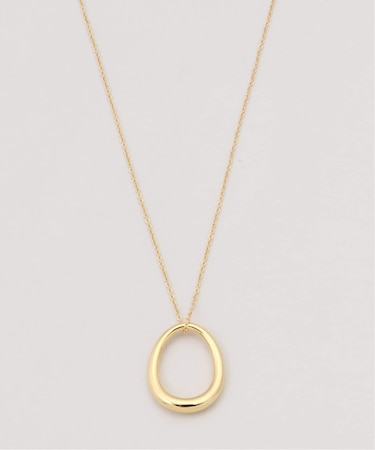 オーバルペンダントロングネックレス