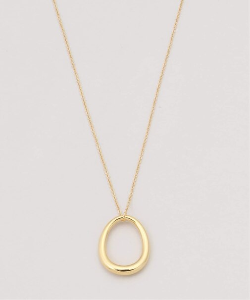 オーバルペンダントロングネックレス