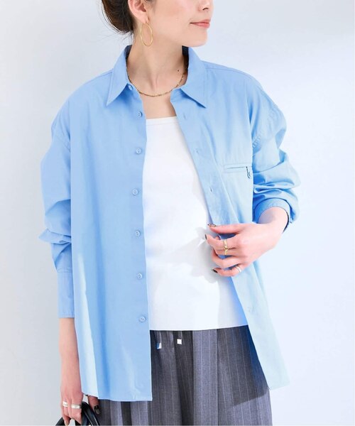 【ネイビー】ウォッシャブル / DU JOUR/デュ ジュール NEW JEAN BD SHIRT B.C STOCK｜ウォッシャブル / DU JOUR/デュ ジュール NEW JEAN BD