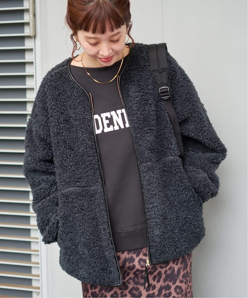 《追加2》《S/Mサイズ展開》ボアパイピングブルゾン2