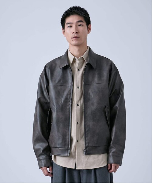 Eddie Bauer 別注 フェイクレザーブルゾン｜ベーセーストックの