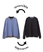 《追加3》【ANTS & ELEPHANTS】スウェットライク リバーシブル クルーネックニット