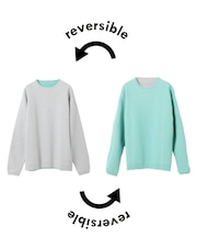 《追加3》【ANTS & ELEPHANTS】スウェットライク リバーシブル クルーネックニット