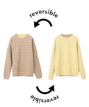 《追加3》【ANTS & ELEPHANTS】スウェットライク リバーシブル クルーネックニット