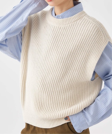 バルーンコットン畦ベスト