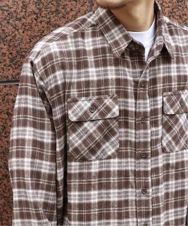 NAMELESSNESS / ネームレスネス FLANNEL CHECK SHIRT