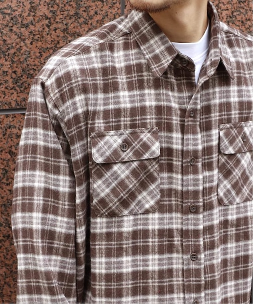 NAMELESSNESS / ネームレスネス FLANNEL CHECK SHIRT