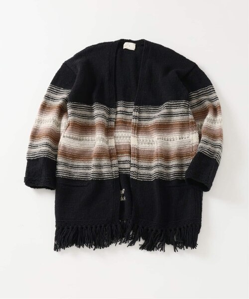 E. ロング カーディガン ハンドニット｜ベーセーストックの