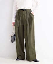 ウォッシャブル / T/Cワイドチノパンツ