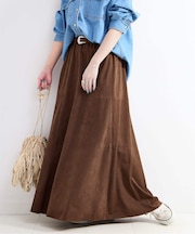 手洗い可 / スエードフレアスカート
