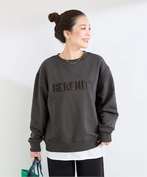 ウォッシャブル / ロゴオーバースウェット