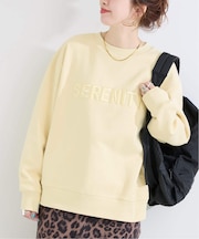 ウォッシャブル / ロゴオーバースウェット