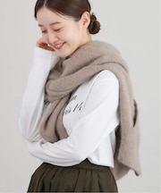 フロッキープリントロングスリーブTシャツ