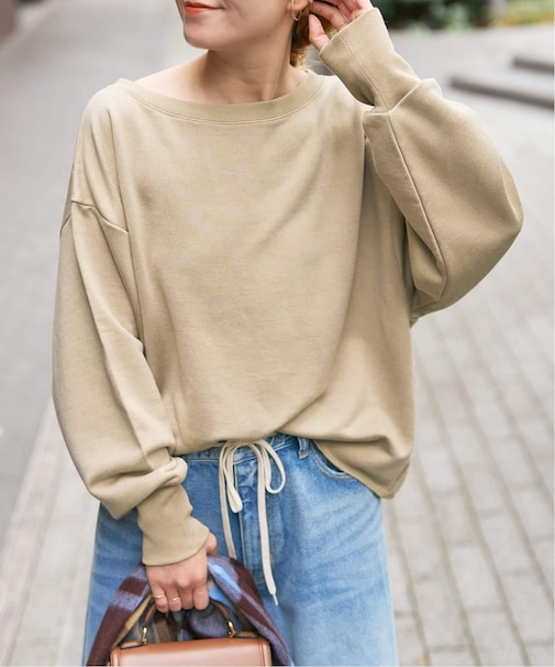 ボートネックスウェット