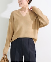 手洗い可 / 吸湿発熱 / ソリストヒートVネックニット