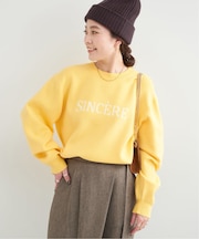 クルーネックロゴニット