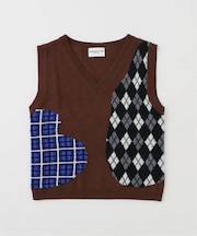 NOMARHYTHM TEXTILE (ノーマリズム テキスタイル) SMU Argyle & Check VEST