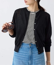 ラミークルーネックカーディガン