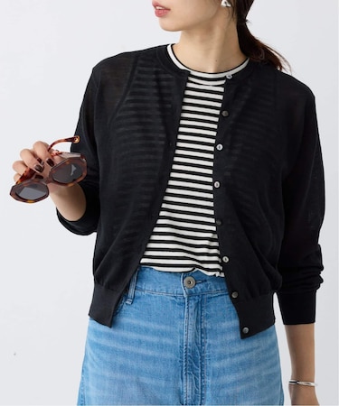 ラミークルーネックカーディガン