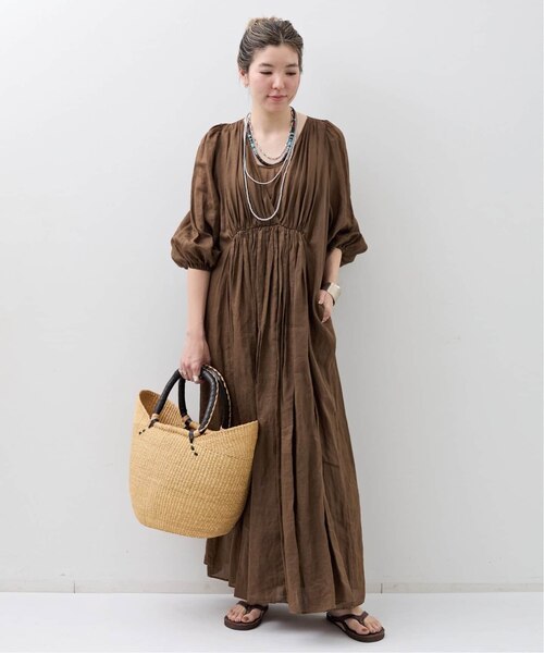 COL PIERROT/コル ピエロ】 RAMIE MAXI DRESS｜ベーセーストックの