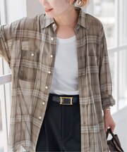 《WEB限定 / 追加》コットンボイルチェックシャツ