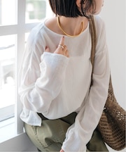 コットンクレープルーズプルオーバー