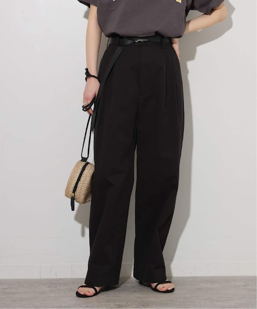 コットンツイル2タックパンツ