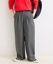 ウォッシャブル / 2タックストレートパンツ