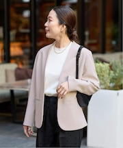 手洗い可 / T/R ダブルクロス ジャケット