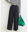 手洗い可 / ワイドストレートセンタープレスパンツ