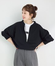 《追加2》ウォッシャブル / 裏毛ハーフジッププルオーバー