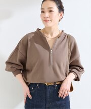 《追加2》ウォッシャブル / 裏毛ハーフジッププルオーバー