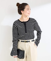 手洗い可 / ヘンリーネックニット