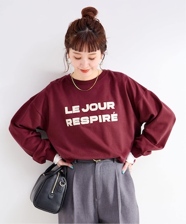 手洗い可 / フロッキーロゴスウェット