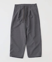 チェックパターン オーバーパンツ