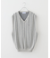 KEBOZ BALL STRIPE KNIT VEST
