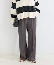 ウォッシャブル / Wジャージソフトフレアリーンパンツ