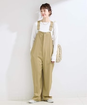 手洗い可 / サテンサロペット