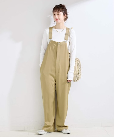 手洗い可 / サテンサロペット