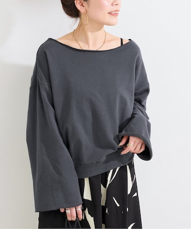 ウォッシャブル / シンプル裏毛スウェットプルオーバー