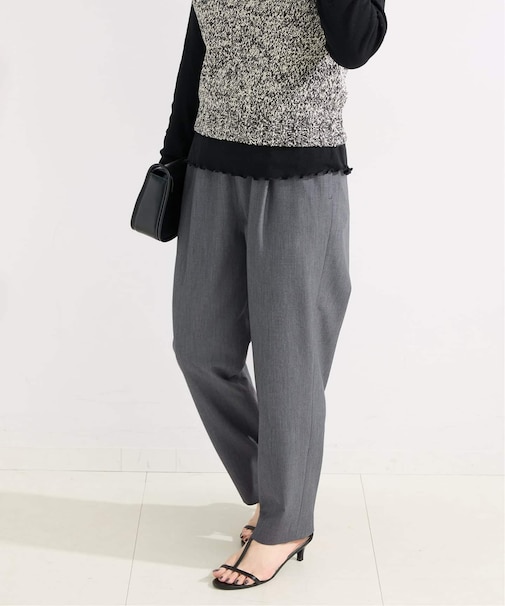 ウォッシャブル / テーパードパンツ