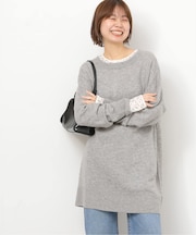 ウールカシミヤミックスチュニックプルオーバー