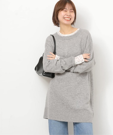 ウールカシミヤミックスチュニックプルオーバー