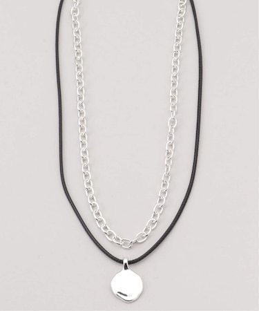 チェーンモチーフトップ2連ネックレス