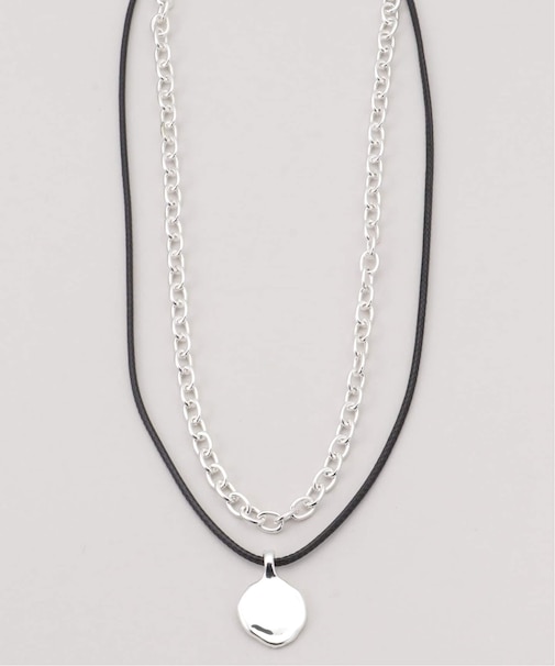 チェーンモチーフトップ2連ネックレス